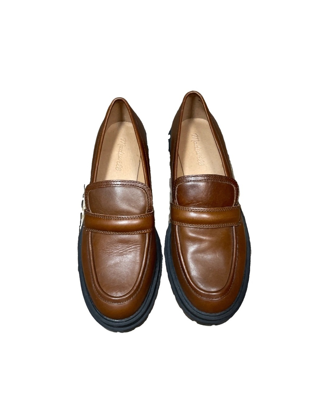 Madewell The Bradley Lugsole Loafer in Brown Leather Size 9 NG674